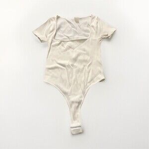 Dynamic Ivory One Piece Bodysuit Women One Size Stretch Solid STYLE 1023